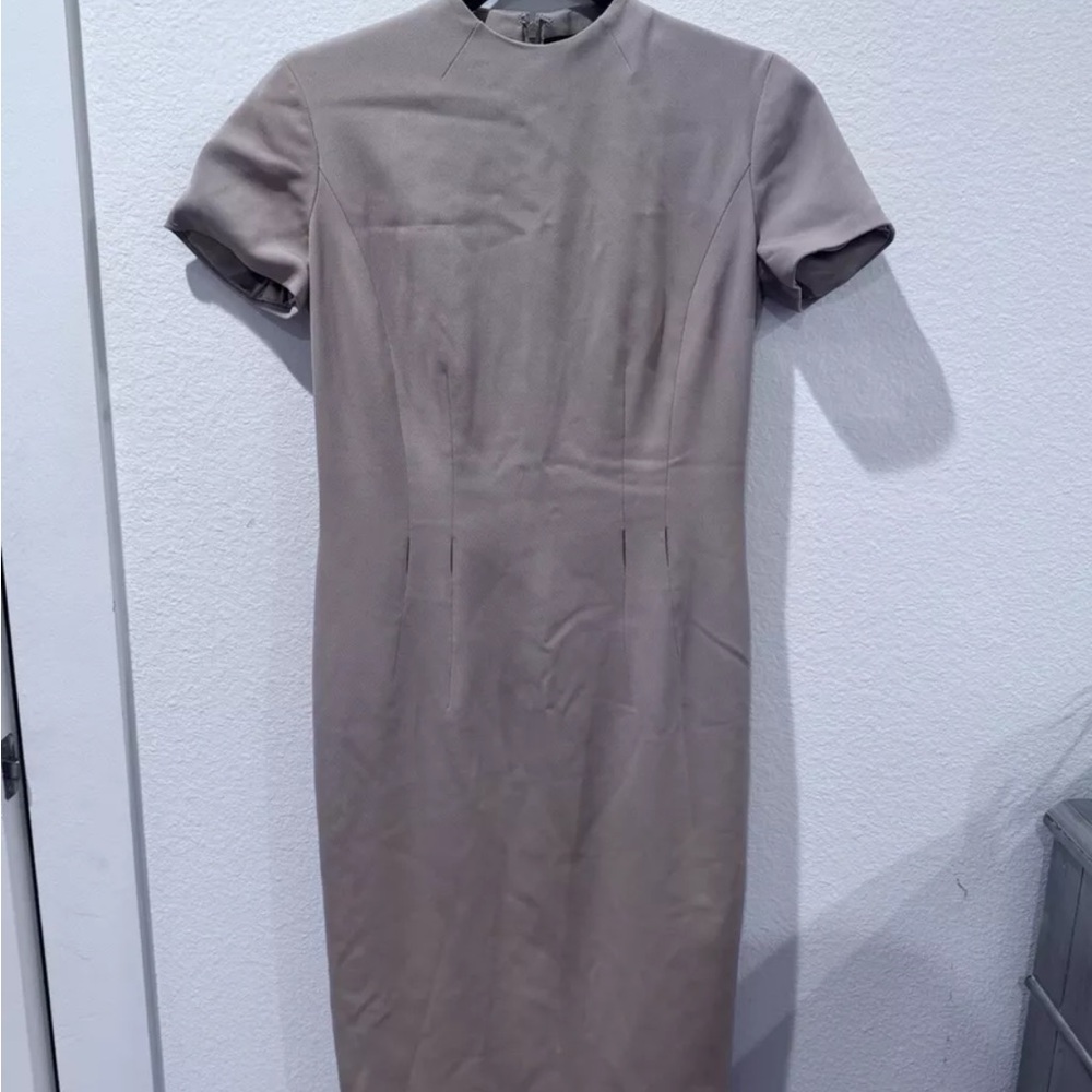 Ralph Lauren Black Label Wool Camel Sheath Dress 6